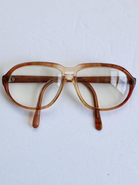 Brillen Vintage 70s 80s Auburn Aviator Eyeglasses Frames 5 1/2 - 140 Unisex